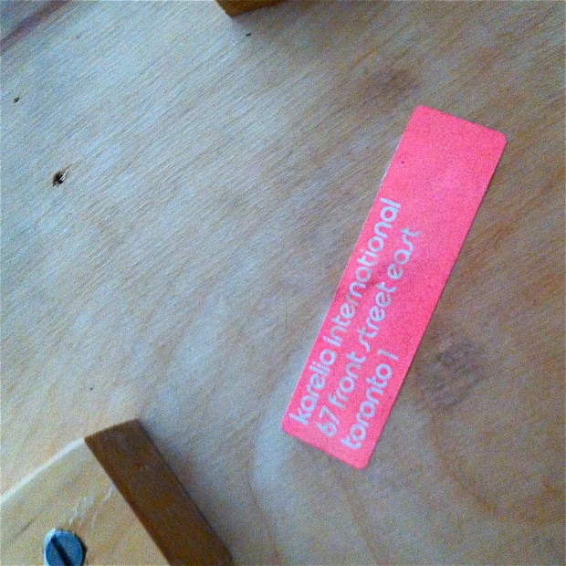 Aalto Stool karelia label