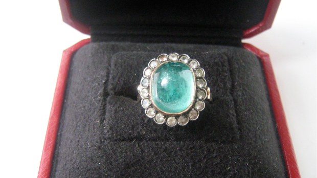 emerad white sapphire ring