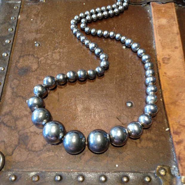 Sterling silver ball necklace