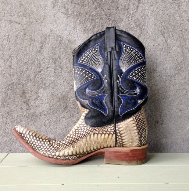 python cowboy boot