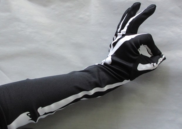 blog opera length skeleton gloves