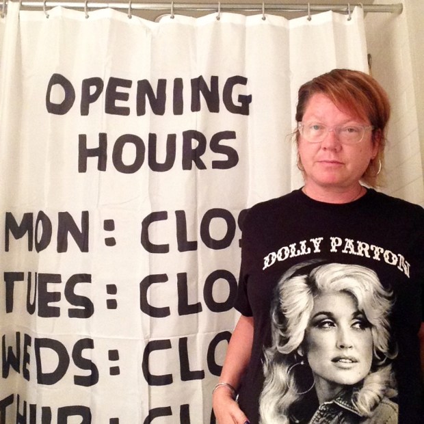 shrigley shower curtain